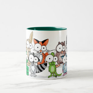 Taza Bicolor Familia Googly
