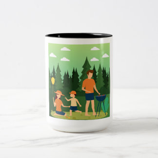 TAZA BICOLOR FAMILIA PICNIC