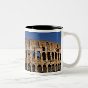 Taza Bicolor Famoso Coliseo en Roma Italia Punto de referencia 