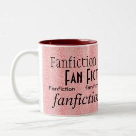 Taza Bicolor "Fanático de la ficción de fan "