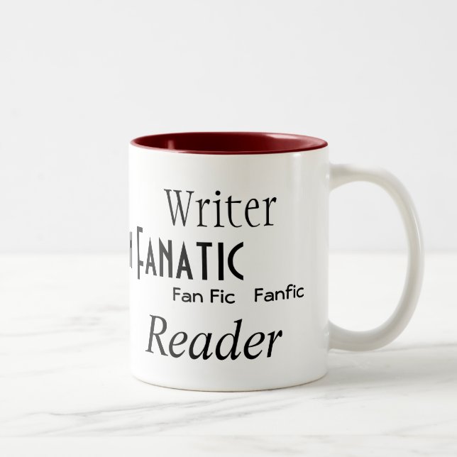 Taza Bicolor "Fanático de la ficción de fan " (Derecha)
