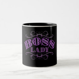 Taza Bicolor Fancy Boss Lady Design