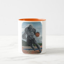 Taza Bicolor Fantasía de café Mug en el jugador de baloncesto S