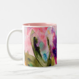Taza Bicolor fantasía de jardín