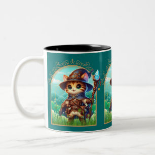 Taza Bicolor Fantasía felina