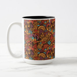 Taza Bicolor Fantasía maya