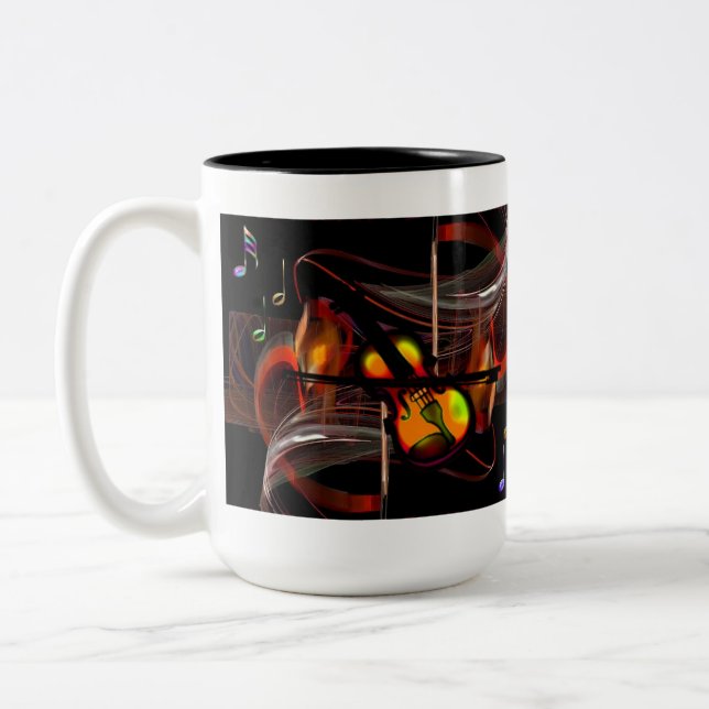 Taza Bicolor Fantasía musical (Izquierda)