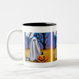 Taza Bicolor Fantasma de Halloween