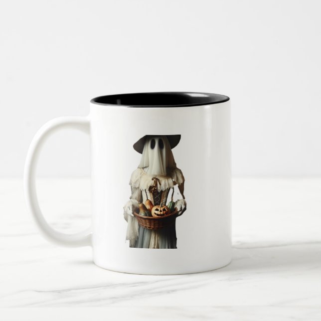 Taza Bicolor Fantasma de Halloween (Izquierda)