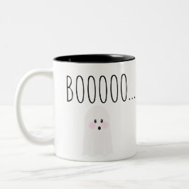 Taza Bicolor Fantasma de Halloween Adorable Boooooooo