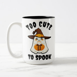 Taza Bicolor Fantasma dulce para hablar Personalizado Halloween
