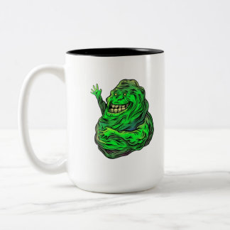 Taza Bicolor ¡Fantasma verde resbaladizo!