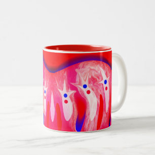 Taza Bicolor fantasmas de Navidad