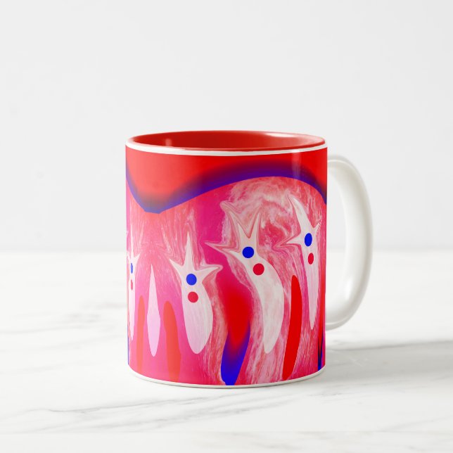 Taza Bicolor fantasmas de Navidad (Anverso derecho)