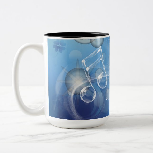Taza Bicolor Fantasy Glass Music Notes (Izquierda)