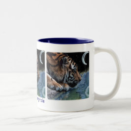 Taza Bicolor Fantasy Tiger & Moon