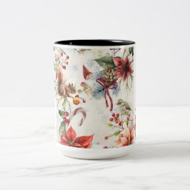 Taza Bicolor Färglös julfoto-dekorativ fyllning kudde
