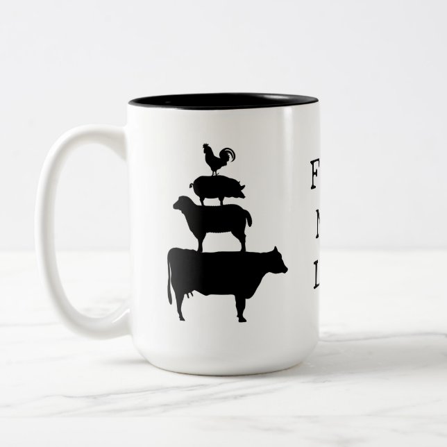 Taza Bicolor FARM MOM LIFE Farm Animal Silhouette (Izquierda)