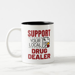 Taza Bicolor Farmacéutico Apoyo a su distribuidor de medicamen