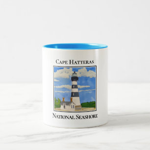Taza Bicolor Faro, cabo Hatteras, costa nacional