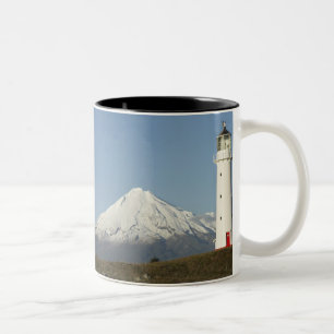 Taza Bicolor Faro de Cape Egmont y Mt Taranaki / Mt