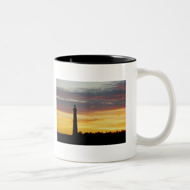 Taza Bicolor Faro de Cape Hatteras en Sunset Mug (Derecha)