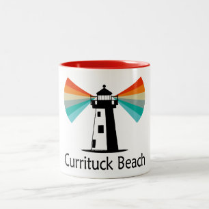 Taza Bicolor Faro de Currituck Beach Arcoíris