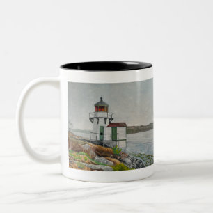Taza Bicolor Faro de Squirrel Point