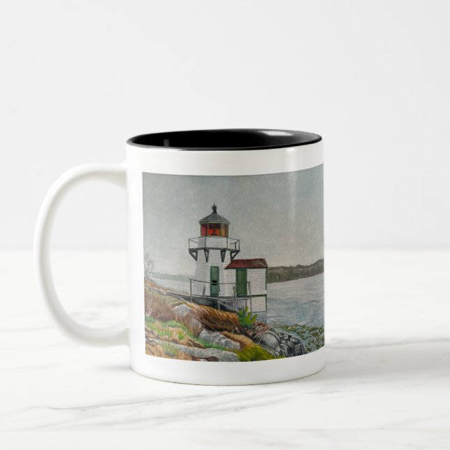 Taza Bicolor Faro de Squirrel Point (Izquierda)