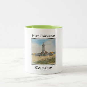 Taza Bicolor Faro Port Wilson, Port Townsend Washington