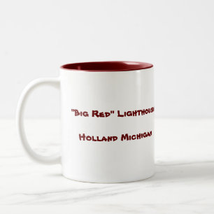 Taza Bicolor Faro "rojo" grande…