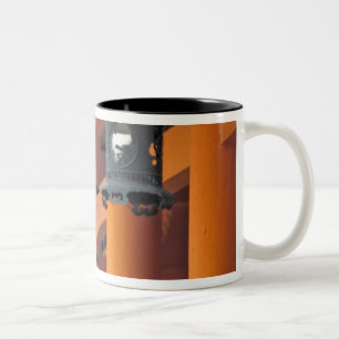 Taza Bicolor Faroles colgando del santuario Heian-jingu,