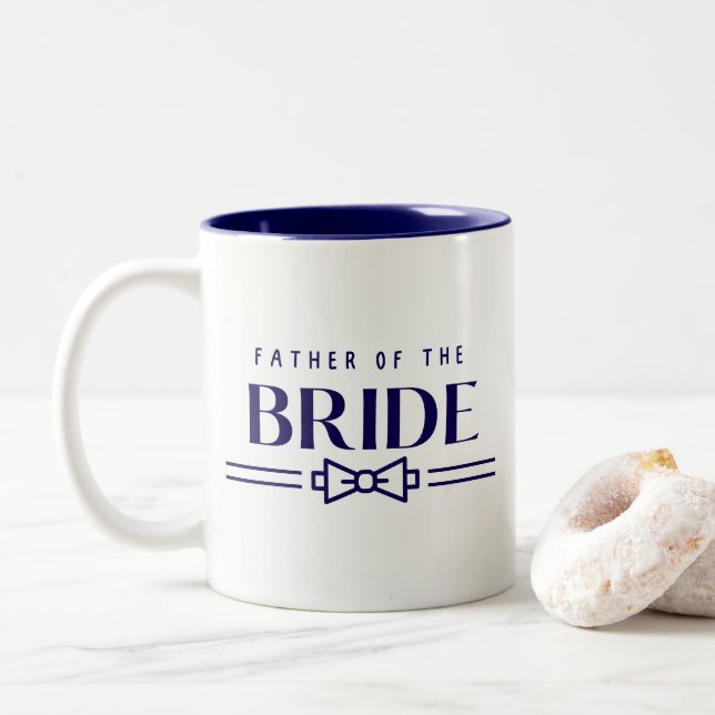 Taza Bicolor Father of Bride (Con donut)