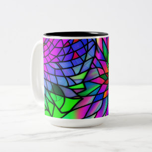 Taza Bicolor Faux Seted Glass