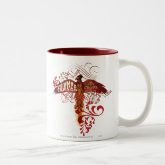 Taza Bicolor Fawkes Extiende sus Alas