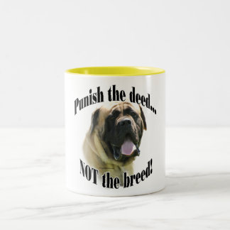 Taza Bicolor Fawn Mastiff sanciona la muerte de Mug