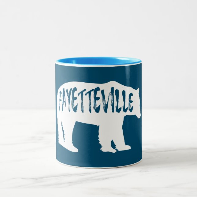 Taza Bicolor Fayetteville Arkansas Bear (Centro)