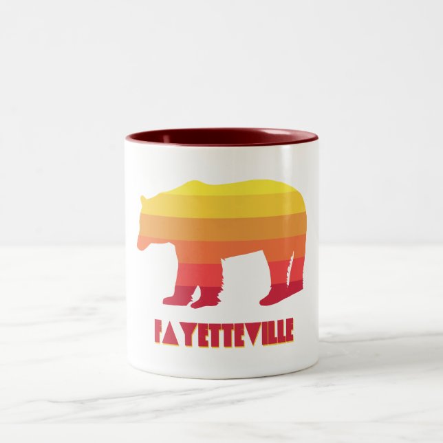Taza Bicolor Fayetteville Arkansas Rainbow Bear (Centro)