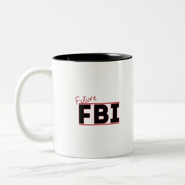 Taza Bicolor FBI futuro (Izquierda)