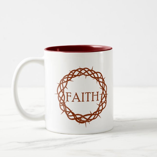 Taza Bicolor Fe (Izquierda)