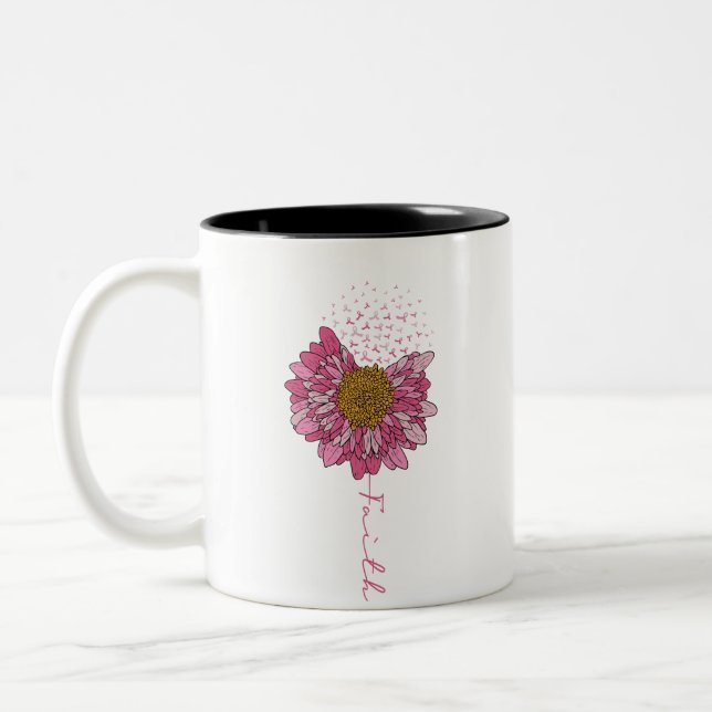 Taza Bicolor Fe - Conciencia sobre el cáncer de mama (Izquierda)