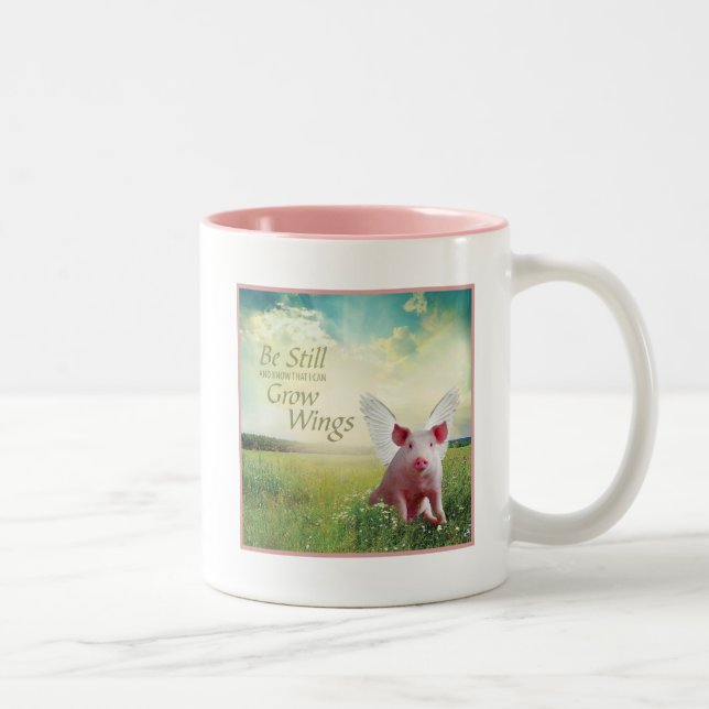 Taza Bicolor Fe En Los Cerdos (Derecha)