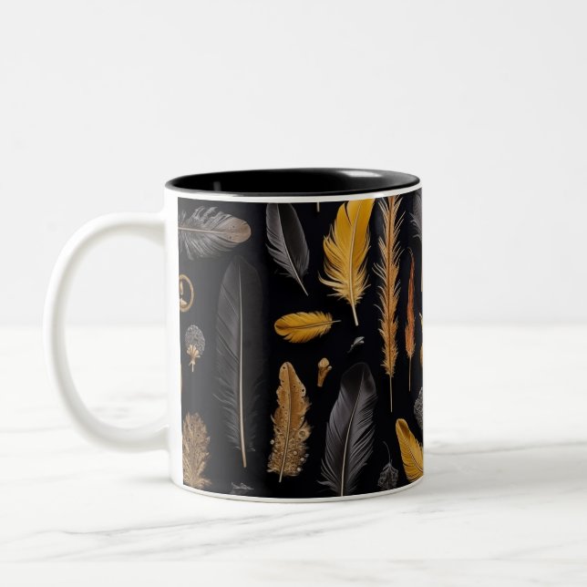Taza Bicolor Feather Knolling (Izquierda)