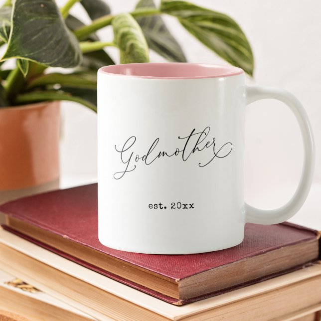 Taza Bicolor Fecha de creación de padrino (Subido por el creador)