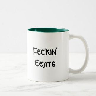Taza Bicolor Feckin Eejits
