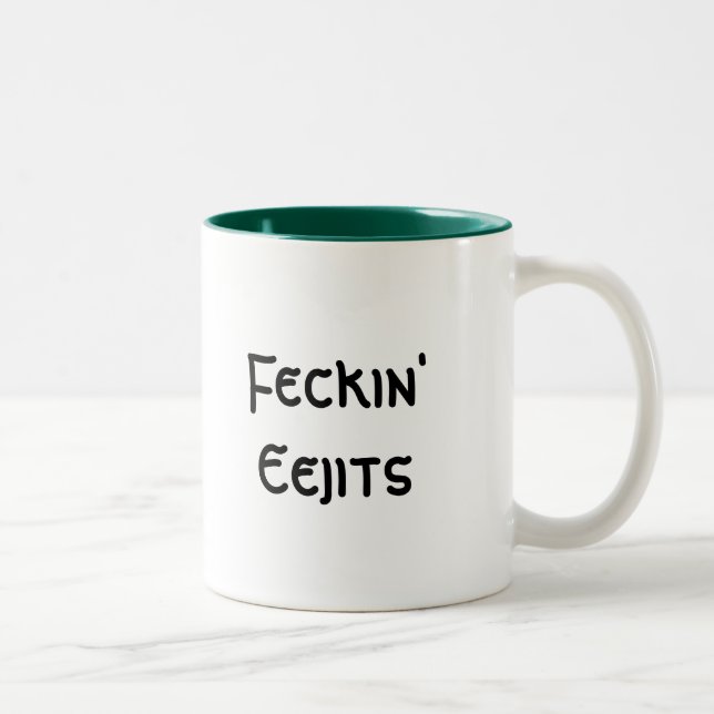 Taza Bicolor Feckin Eejits (Derecha)