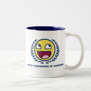 Taza Bicolor Federación unida de impresionante