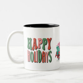 Taza Bicolor Felices Fiestas