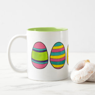 Taza Bicolor Felices Fiestas de Semana Santa: Huevos de caza de