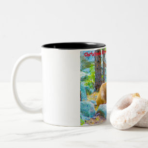 Taza Bicolor Felices Fiestas Mi Cazador Recolector